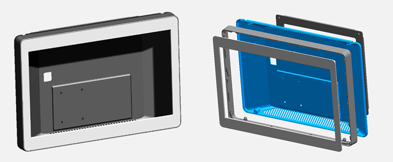 Componentes da estrutura do monitor interno do Aircrat